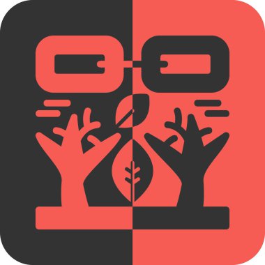 Ekoloji çevresi simgesi doldurulmuş ana hatlar biçiminde