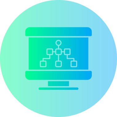 Bilgisayar. Web simgesi basit illüstrasyon