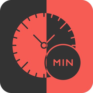 Saat simgesinin vektör illüstrasyonu