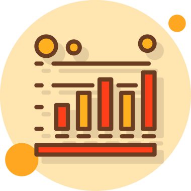 iş finans simgesi doldurulmuş ana hat biçiminde