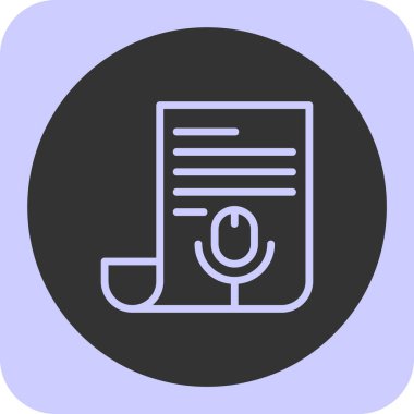 soyut grupta izole edilmiş mikrofon simgesi