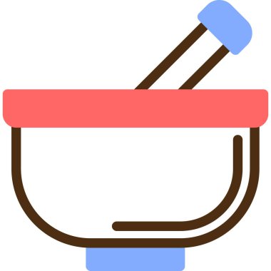 Yemek. Web simgesi basit illüstrasyon