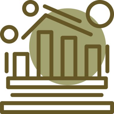 Modern tarzda bir evin vektör illüstrasyonu