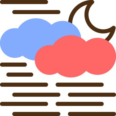 Bulut. Web simgesi basit illüstrasyon