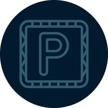 Kişisel ve ticari kullanım için park simgesi vektör illüstrasyonu..