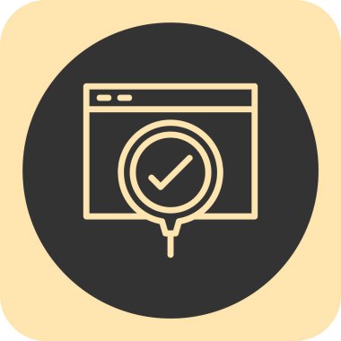 işaret simgesini işaretle, vektör illüstrasyonu