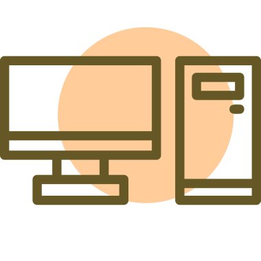 bilgisayar simgesi vektör illüstrasyonu