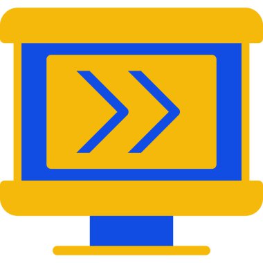 bilgisayar aygıtı izleyici simgesi - taslak biçimi