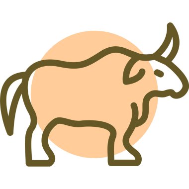 Boğa vektör simgesi
