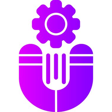 Bir çiçeğin vektör illüstrasyonu