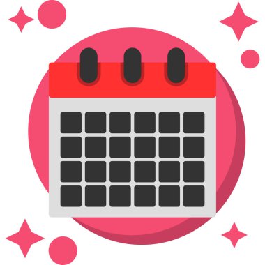 Takvim. Web simgesi basit illüstrasyon