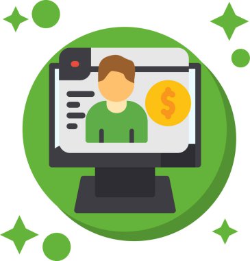 Bankacılık düz vektör simgesi