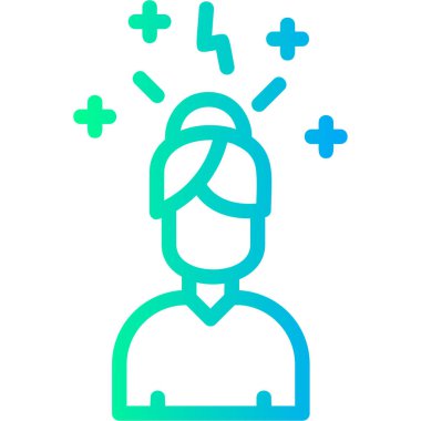 Beyaz arka planda saç stili ikonu olan çizgi erkek avatarı. vektör.