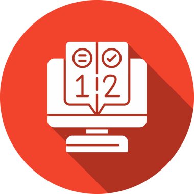 Laptop Düz Vektör Simgesi