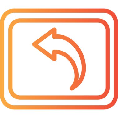 Vektör simgesini tazele. biçim düz simge sembolü, yuvarlak açılar, beyaz arkaplan.