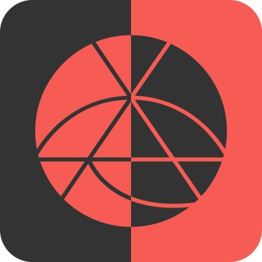 Basketbol ikonu vektör illüstrasyonu