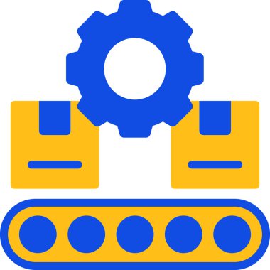 dişli makine simgesi, vektör illüstrasyonu