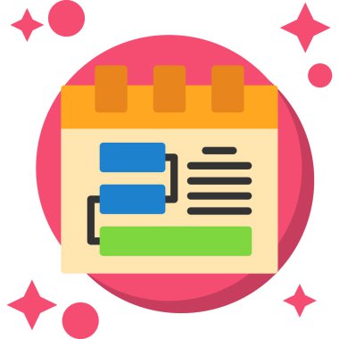 Takvim simgesi vektör illüstrasyonu