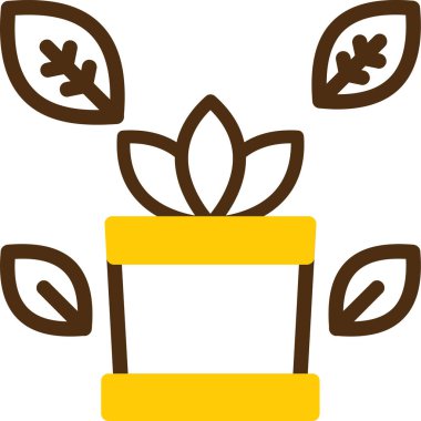 hediye kutusu simgesinin vektör illüstrasyonu