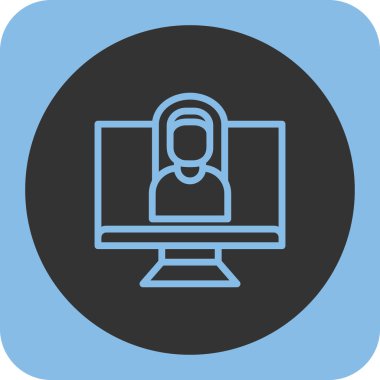 bilgisayar izleme simgesi, vektör illüstrasyon tasarımı