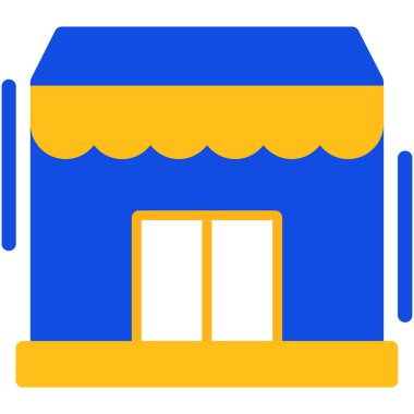 bina inşaat simgesi düz biçimli