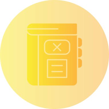 Kitap. Web simgesi basit illüstrasyon