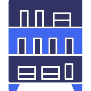 Bina. Web simgesi basit illüstrasyon