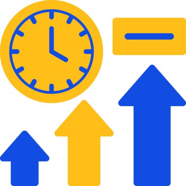 Zaman simgesi vektör illüstrasyonu