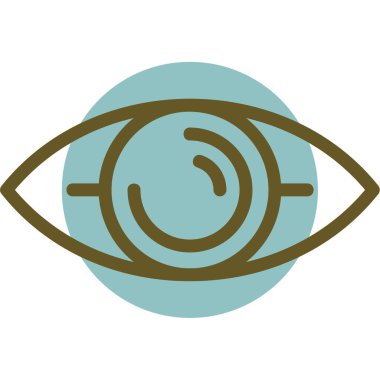 İzole göz simge vektör