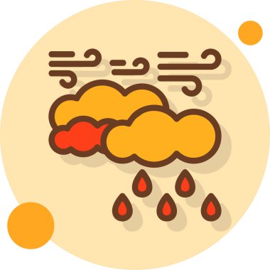 Bulut. Web simgesi basit illüstrasyon