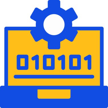 Bilgisayar ayarları web simgesi basit illüstrasyon