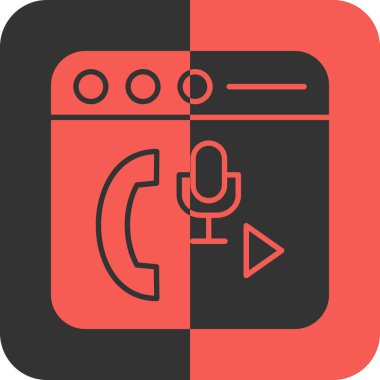 radyo simgesi, vektör illüstrasyonu beyaz arkaplanda izole edildi