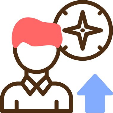 İş adamı. Basit illüstrasyon