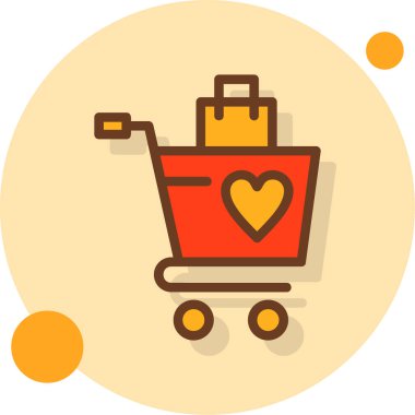 Alışveriş sepeti vektör simgesi