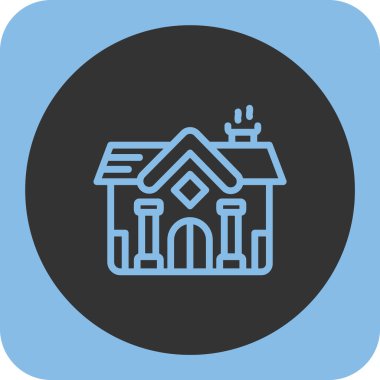 ev simgesi soyut arkaplanda izole edildi