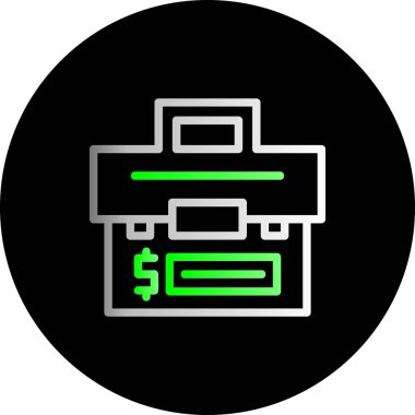 Dolar simgesi vektör illüstrasyonu