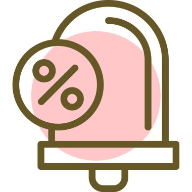 indirimli fiyat etiketi renk ana hatları vektörü