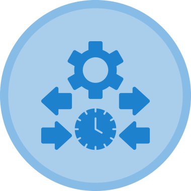 Saat simgesi vektör illüstrasyonu