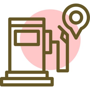 konum. Web simgesi basit illüstrasyon