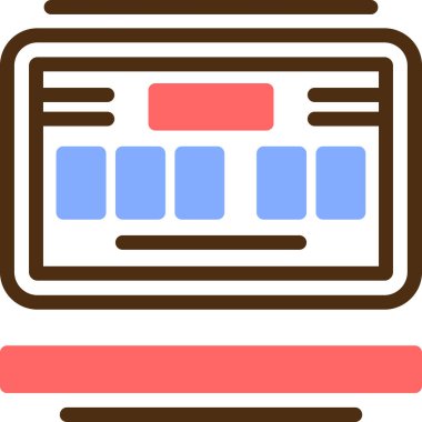 Kredi kartı ikonu vektör illüstrasyonu