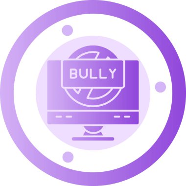 Benzersiz zorbalık vektör simgesi