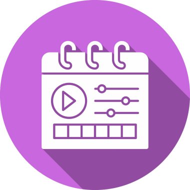 Takvim. Web simgesi basit illüstrasyon