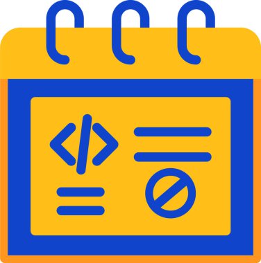 Kodlama geliştirme geliştirme simgesi - taslak biçimi