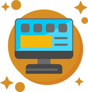 video simgesi vektör illüstrasyonu