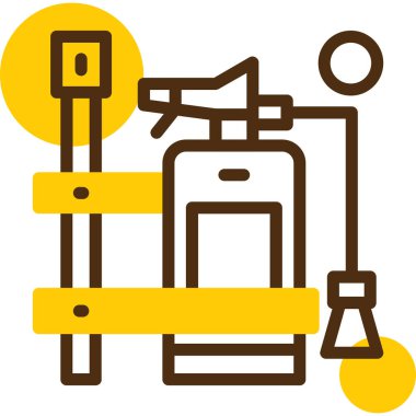 Bir araba simgesinin vektör illüstrasyonu