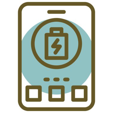 pil simgesi, vektör illüstrasyonu