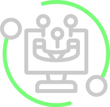 Robot simgesi, vektör çizimi