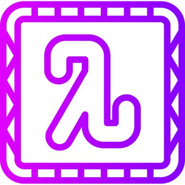 Bir harfin vektör illüstrasyonu