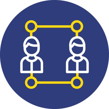 İnsan simgesinin vektör illüstrasyonu