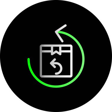 Bir takvim simgesinin vektör illüstrasyonu